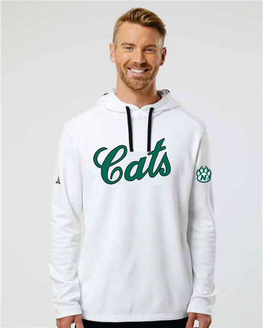 'Cats' Adidas Textured Mixed Media Hooded Sweatshirt