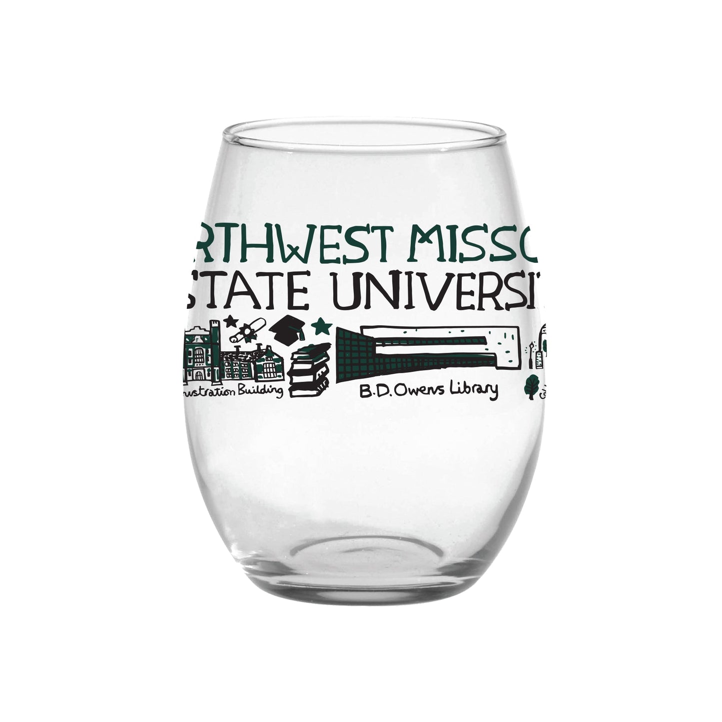 Julia Gash Stemless Wine Glass